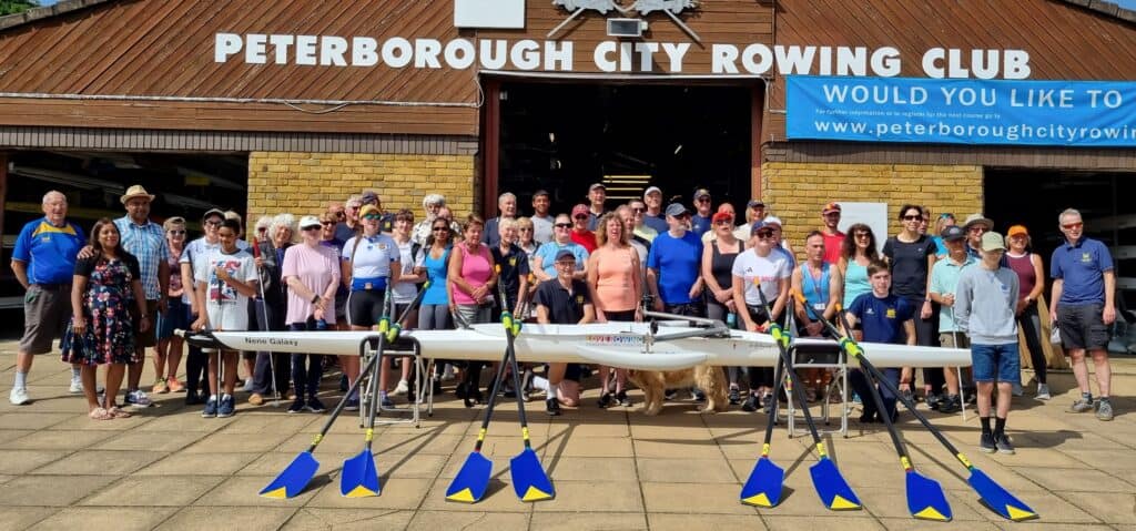 Group photo of attendees at the Row the Rhythm Festival - 25 July 2025